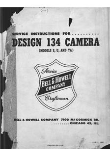 Bell and Howell Filmo 134 C manual. Camera Instructions.